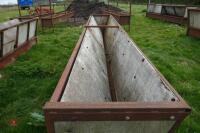 4 15FT FREESTANDING TROUGHS - 9