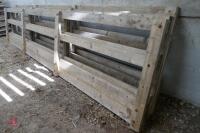 4 WOODEN HOMEMADE FEED BARRIERS - 5