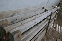 4 WOODEN HOMEMADE FEED BARRIERS - 3