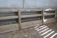 4 WOODEN HOMEMADE FEED BARRIERS - 6
