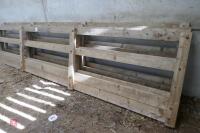 4 WOODEN HOMEMADE FEED BARRIERS - 5