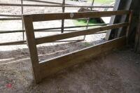 4 WOODEN HOMEMADE FEED BARRIERS