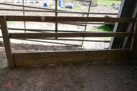 4 WOODEN HOMEMADE FEED BARRIERS - 2