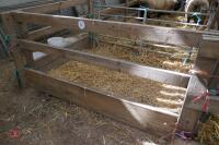 4 WOODEN HOMEMADE FEED BARRIERS - 3