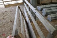 2 WOODEN HOMEMADE FEED BARRIERS - 4