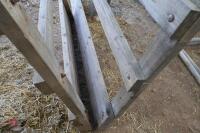 2 WOODEN HOMEMADE FEED BARRIERS - 5