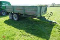 1980 WEEKS 12' TWIN AXLE TIPPING TRAILER - 5