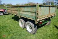 1980 WEEKS 12' TWIN AXLE TIPPING TRAILER - 10