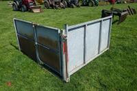 2 GALVANISED SHEETED HURDLES - 2