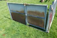 2 GALVANISED SHEETED HURDLES - 5