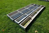 4 IAE 9' GALV GROUND FEED TROUGHS - 6