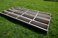 4 IAE 9' GALV GROUND FEED TROUGHS - 7