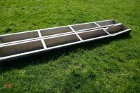 2 9' GALVANISED GROUND FEED TROUGHS - 3