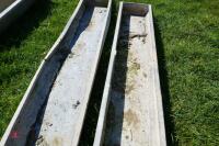 2 9' GALVANISED GROUND FEED TROUGHS - 3