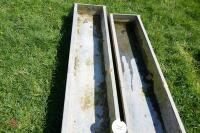 2 9' GALVANISED GROUND FEED TROUGHS - 7