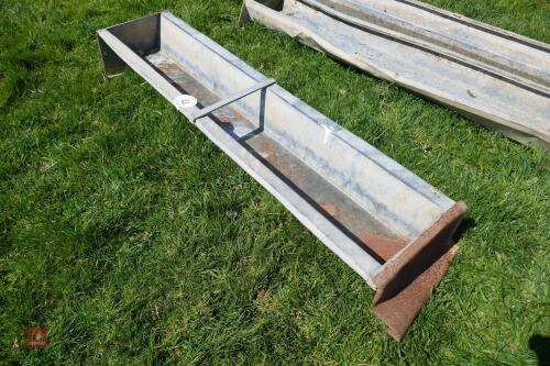 1 4.5' GALVANISED GROUND FEED TROUGH