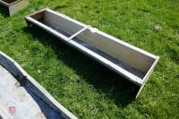 1 4.5' GALVANISED GROUND FEED TROUGH - 2