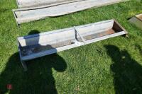 1 4.5' GALVANISED GROUND FEED TROUGH - 6