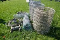 PART ROLLS OF STOCK WIRE & BARBED WIRE - 6