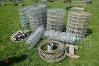 PART ROLLS OF STOCK WIRE & BARBED WIRE - 7