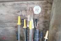 14 MIXED ELECTRIC FENCE STAKES