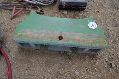 JOHN DEERE FRONT TRACTOR WEIGHT BLOCK