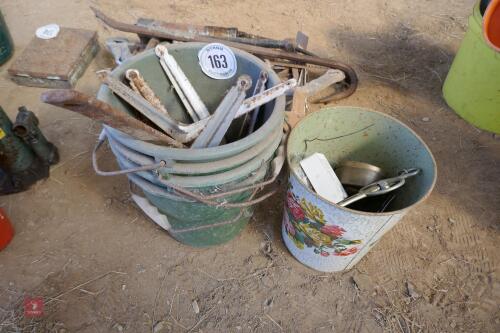 WALL BRACKERS, 4 CALF MILK FEED BUCKETS