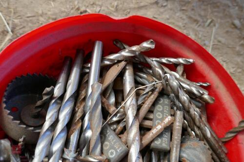 TUB OF DRILL BITS