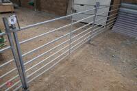 5 X 6' GALVANISED SHEEP HURDLES - 5