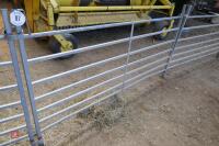 5 X 6' GALVANISED SHEEP HURDLES - 4