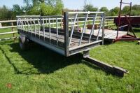 15' HOMEMADE CATTLE FEED TRAILER