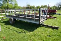 15' HOMEMADE CATTLE FEED TRAILER - 2