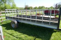 15' HOMEMADE CATTLE FEED TRAILER - 11