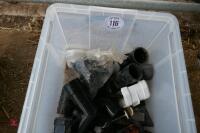 QTY PLASTIC GUTTERING PARTS - 6