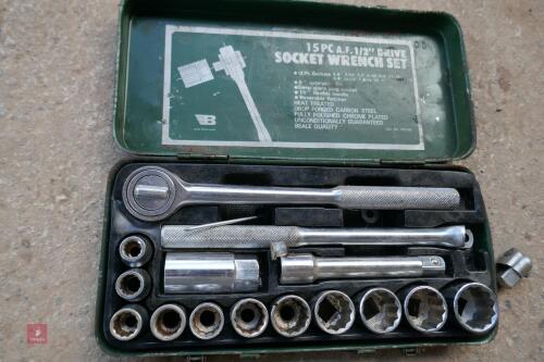 2 INCOMPLETE SOCKET SETS