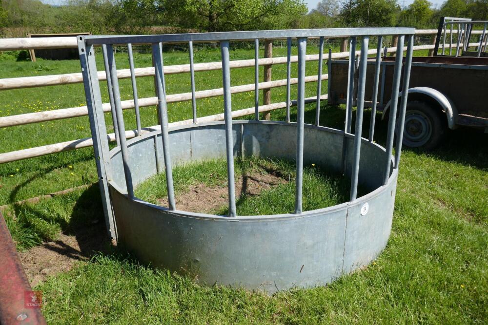 GALVANISED CATTLE ROUND FEEDER