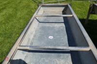 GALVANISED FREESTANDING CATTLE BEEF TROUGH - 3