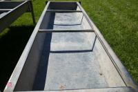 GALVANISED FREESTANDING CATTLE BEEF TROUGH - 7