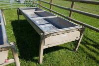 GALVANISED FREESTANDING CATTLE BEEF TROUGH