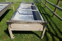 GALVANISED FREESTANDING CATTLE BEEF TROUGH - 2