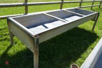 GALVANISED FREESTANDING CATTLE BEEF TROUGH - 4