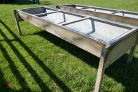 GALVANISED FREESTANDING CATTLE BEEF TROUGH - 5