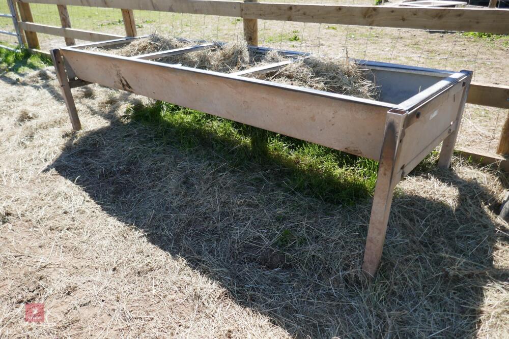 GALVANISED FREESTANDING CATTLE BEEF TROUGH