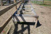 GALVANISED FREESTANDING CATTLE BEEF TROUGH - 4