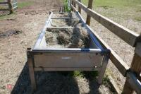 GALVANISED FREESTANDING CATTLE BEEF TROUGH - 6