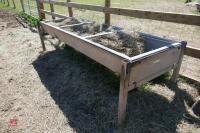 GALVANISED FREESTANDING CATTLE BEEF TROUGH - 7