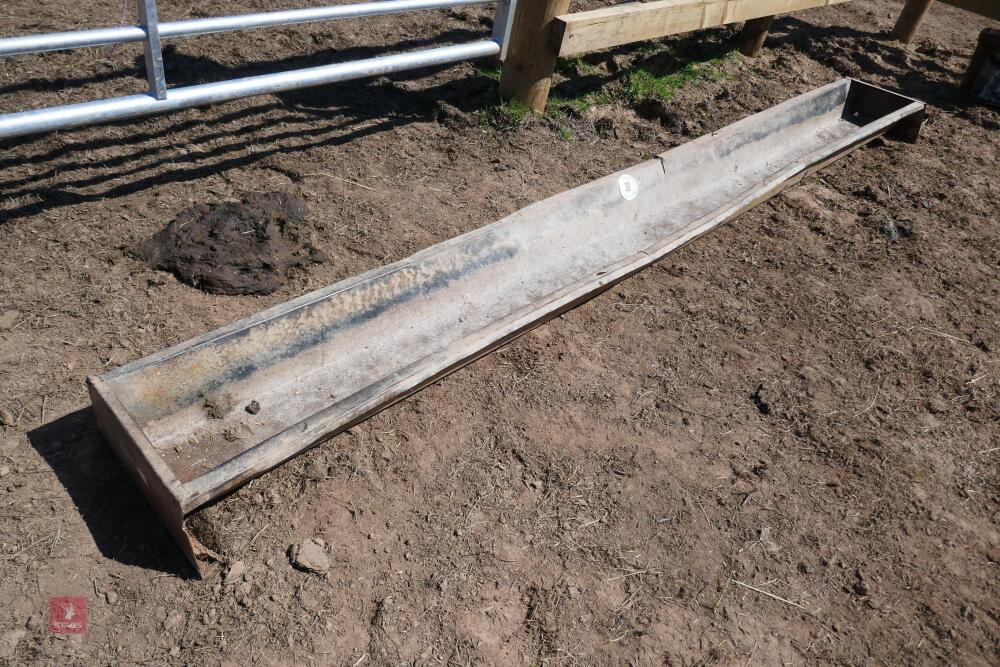 GALVANISED 9' GROUND FEED TROUGH