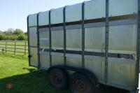 IFOR WILLIAMS TASIOG 12' TWIN AXLE LIVESTOCK TRAILER - 12