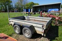 INDESPENSION 8'6" X 5'4" TWIN AXLE FLATBED TRAILER - 5