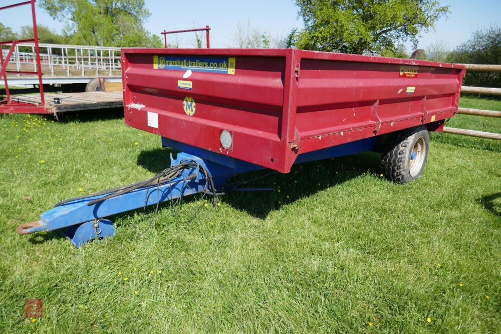 2015 MARSHALL 4 TON SINGLE AXLE TIPPING TRAILER